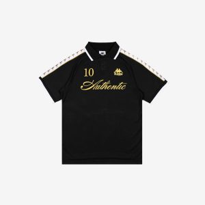 222 Banda Notilox Polo - Black Yellow Gold Rich White