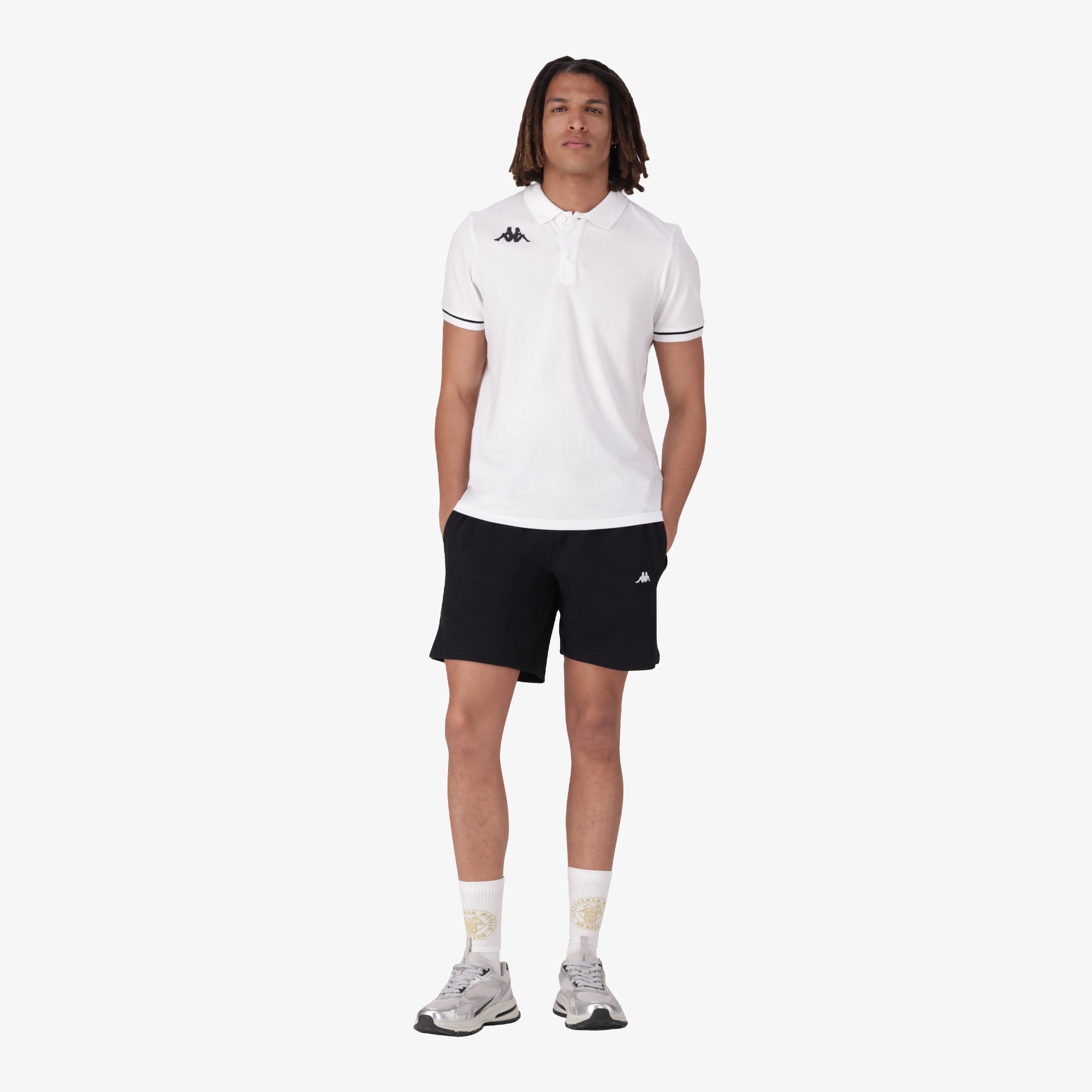 Barli Polo - White/Black - Image 2