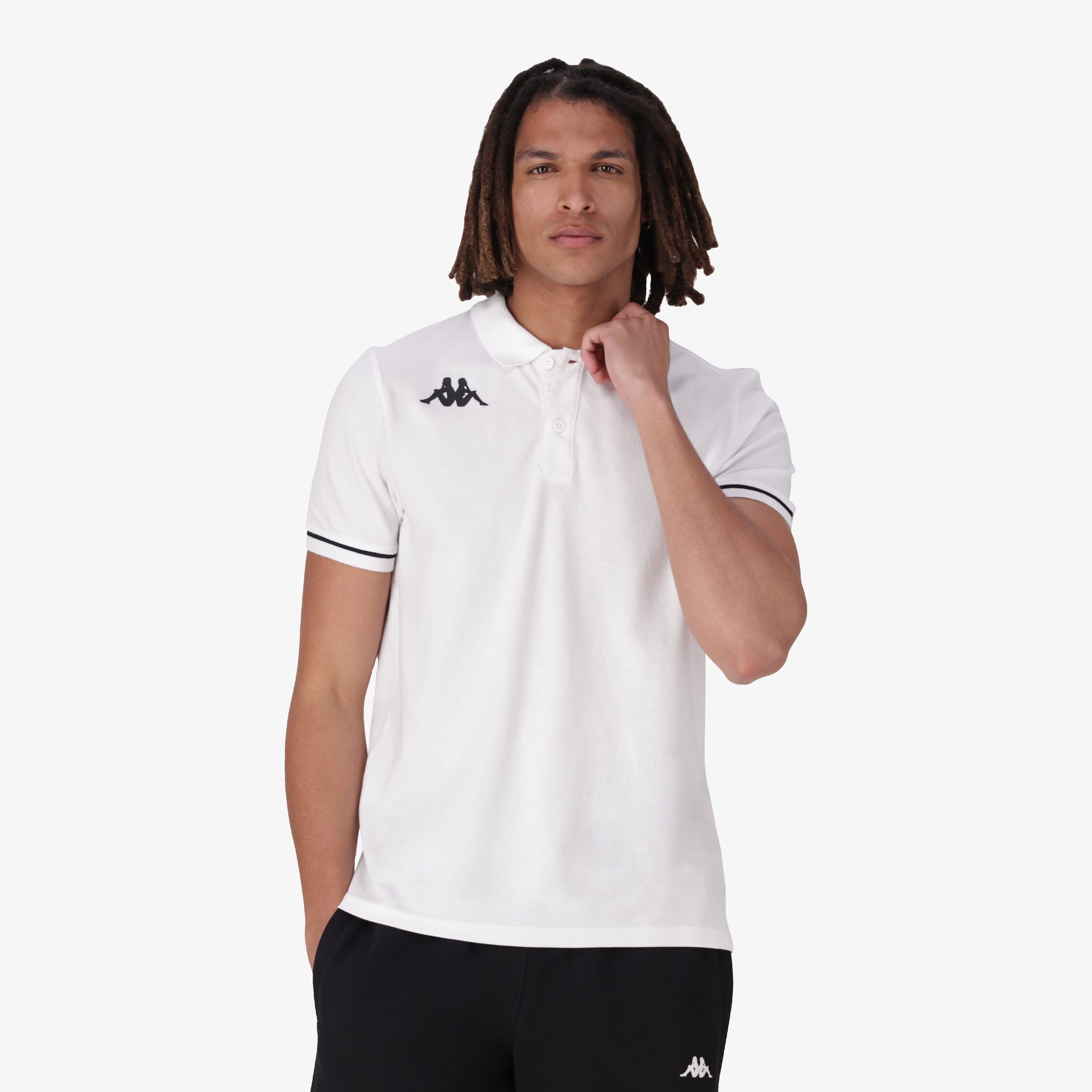 Barli Polo - White/Black - Image 4