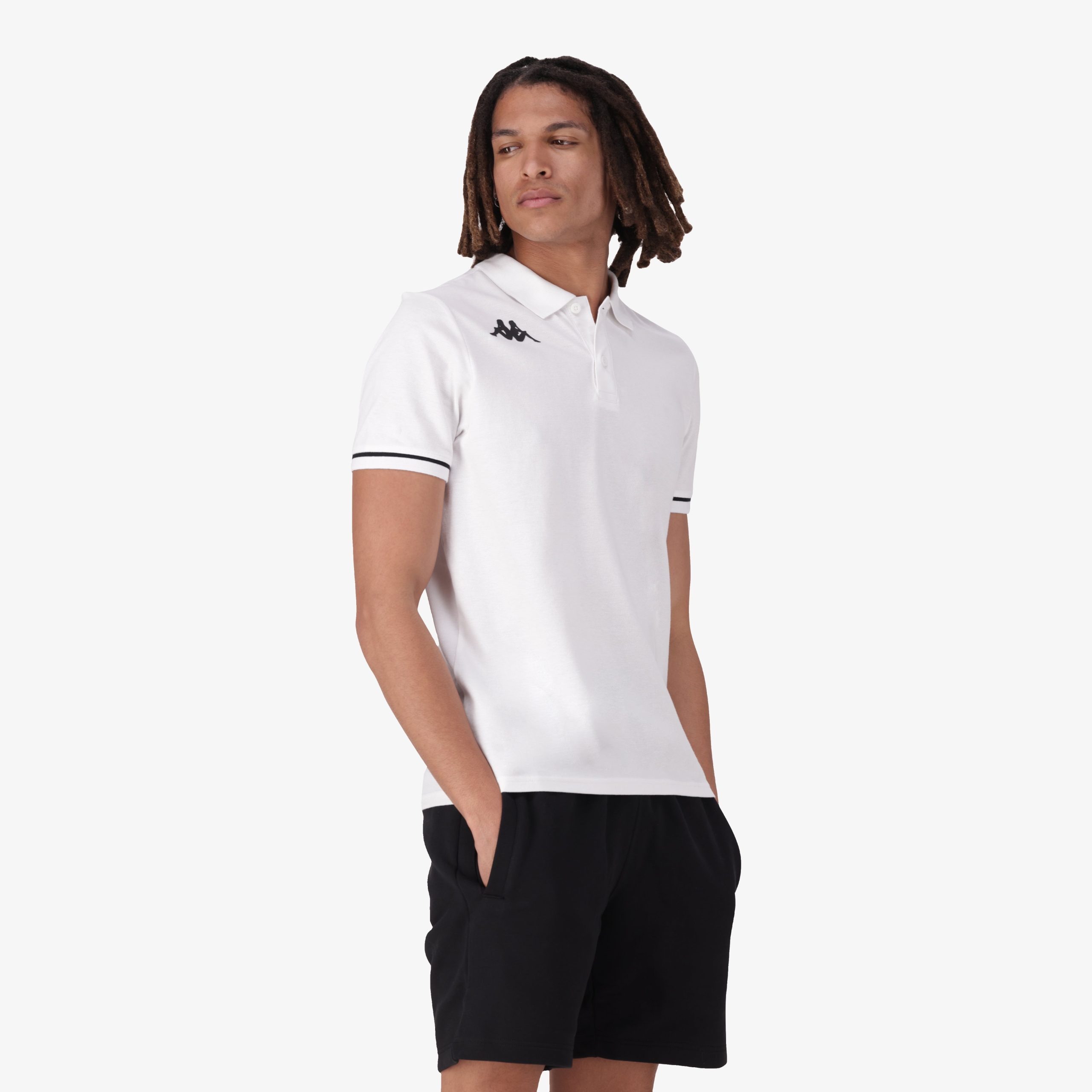 Barli Polo - White/Black - Image 3