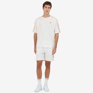 222 Banda Nardo Shorts - White Green Tee Orange