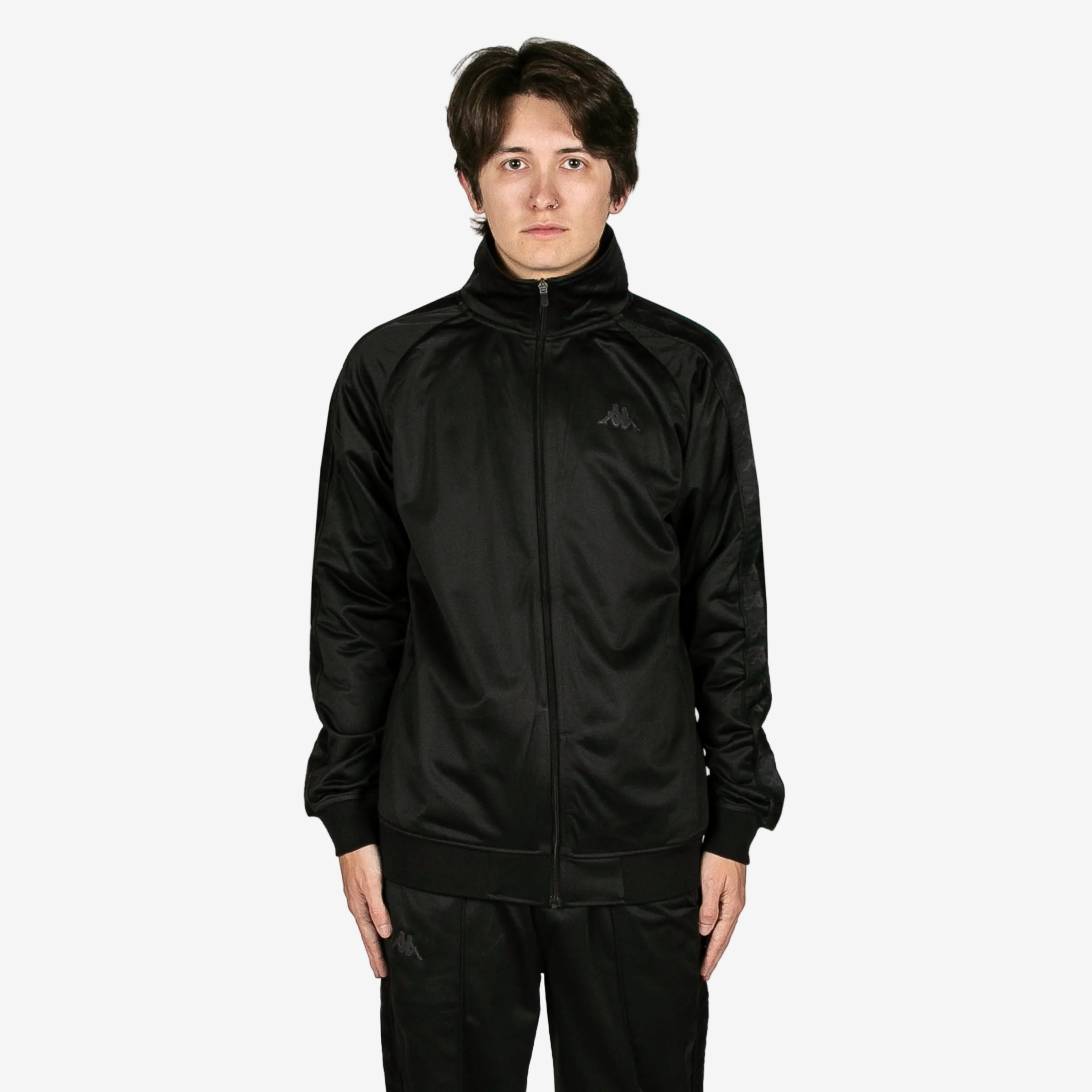 222 Banda Anniston Track Jacket - Black / Jet Black - Image 5