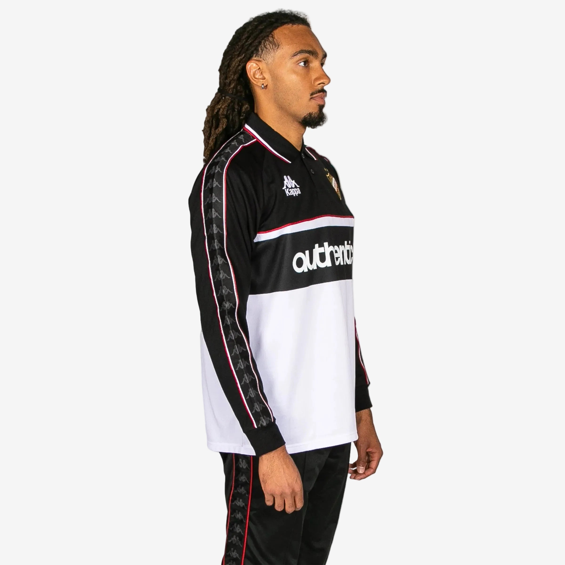 222 Banda Onika Long Sleeve Jersey - Black White Red Racing - Image 3