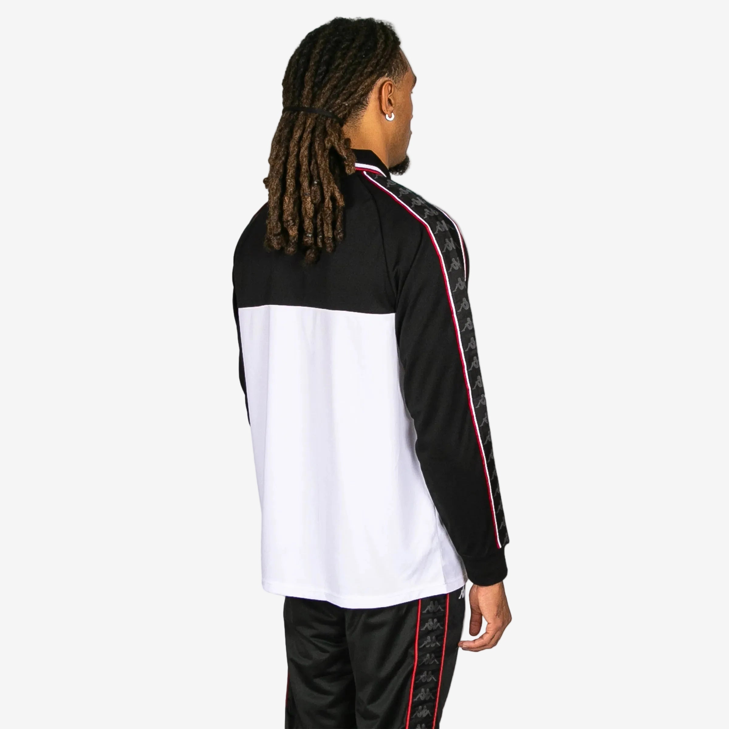 222 Banda Onika Long Sleeve Jersey - Black White Red Racing - Image 4
