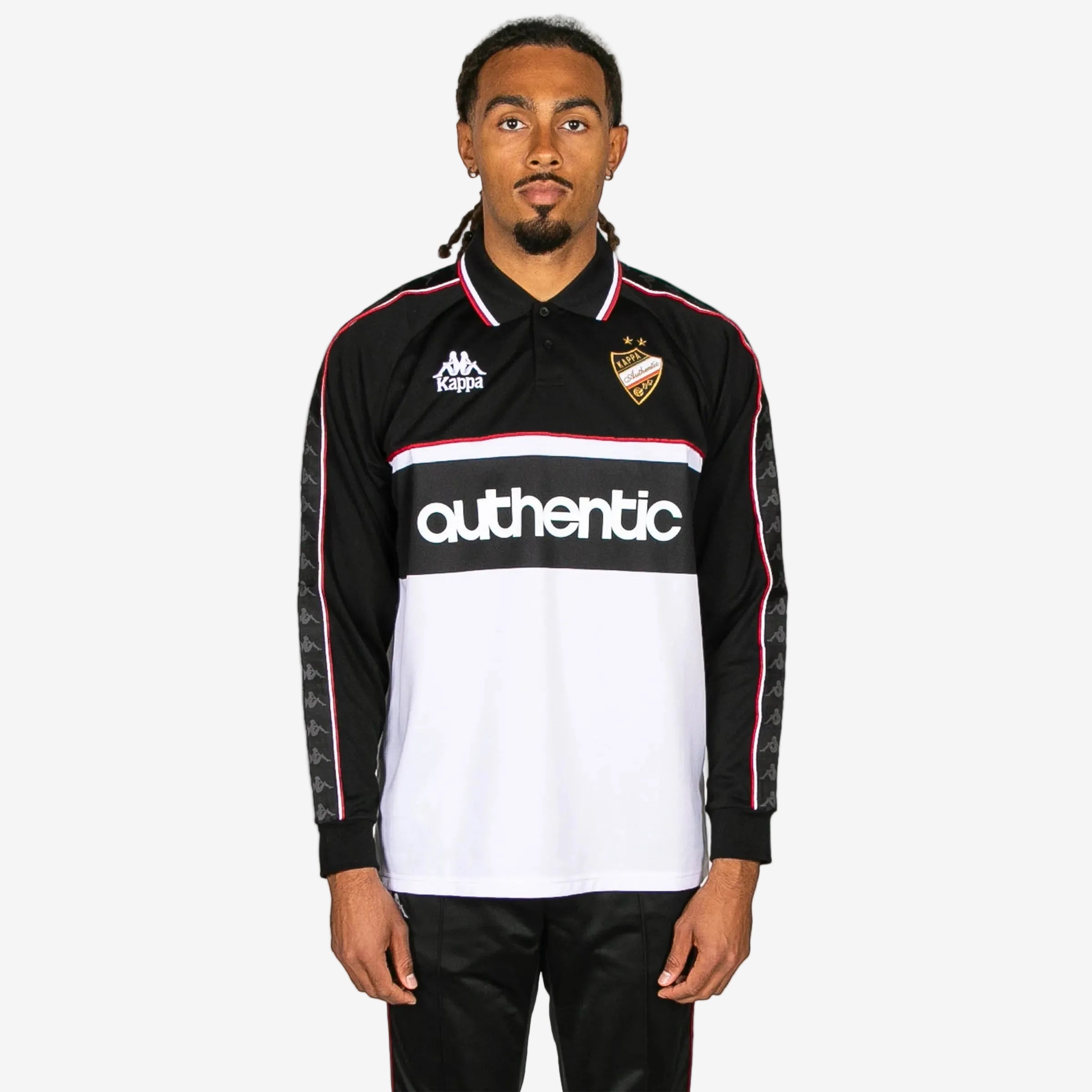222 Banda Onika Long Sleeve Jersey - Black White Red Racing - Image 5